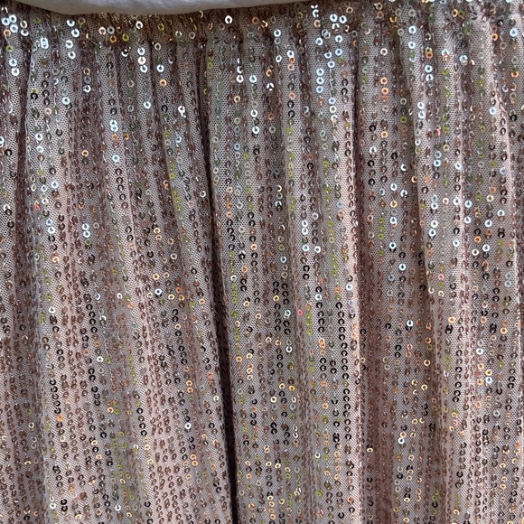 Lauren Conrad Gold Sequin Ruffle Dress - Picture 8 of 9